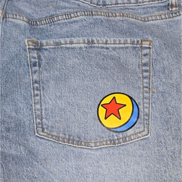Her Universe / Pixar Toy Story Med-Light Wash High Rise Mom Jeans Plus Size 22 - Picture 8 of 13